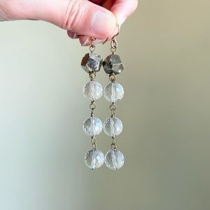 Ashley Pittman Raw Rustic Gemstone dangle earrings - 14k gold filled